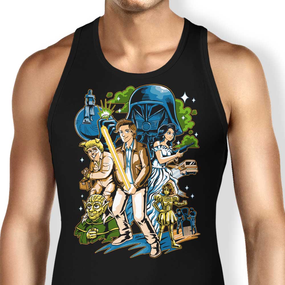 Crazy Space Tank Top - Adult & Kids T-Shirts, Sweatshirts & Hoodies apparel design preview 1