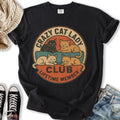 Retro Crazy Cat Lady Club - Adult & Kids T-Shirts, Sweatshirts & Hoodies apparel design preview 1