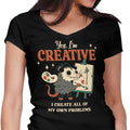 Creative Possum Women's V-Neck - Adult & Kids T-Shirts, Sweatshirts & Hoodies apparel design preview 1