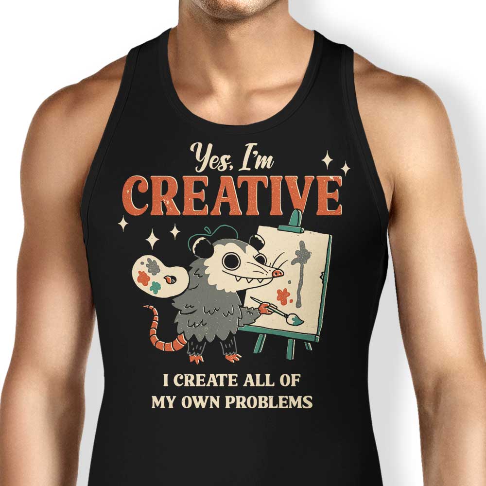 Creative Possum Tank Top - Adult & Kids T-Shirts, Sweatshirts & Hoodies apparel design preview 1