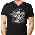 Creepy Dogs Men's V-Neck - Adult & Kids T-Shirts, Sweatshirts & Hoodies apparel design preview 1