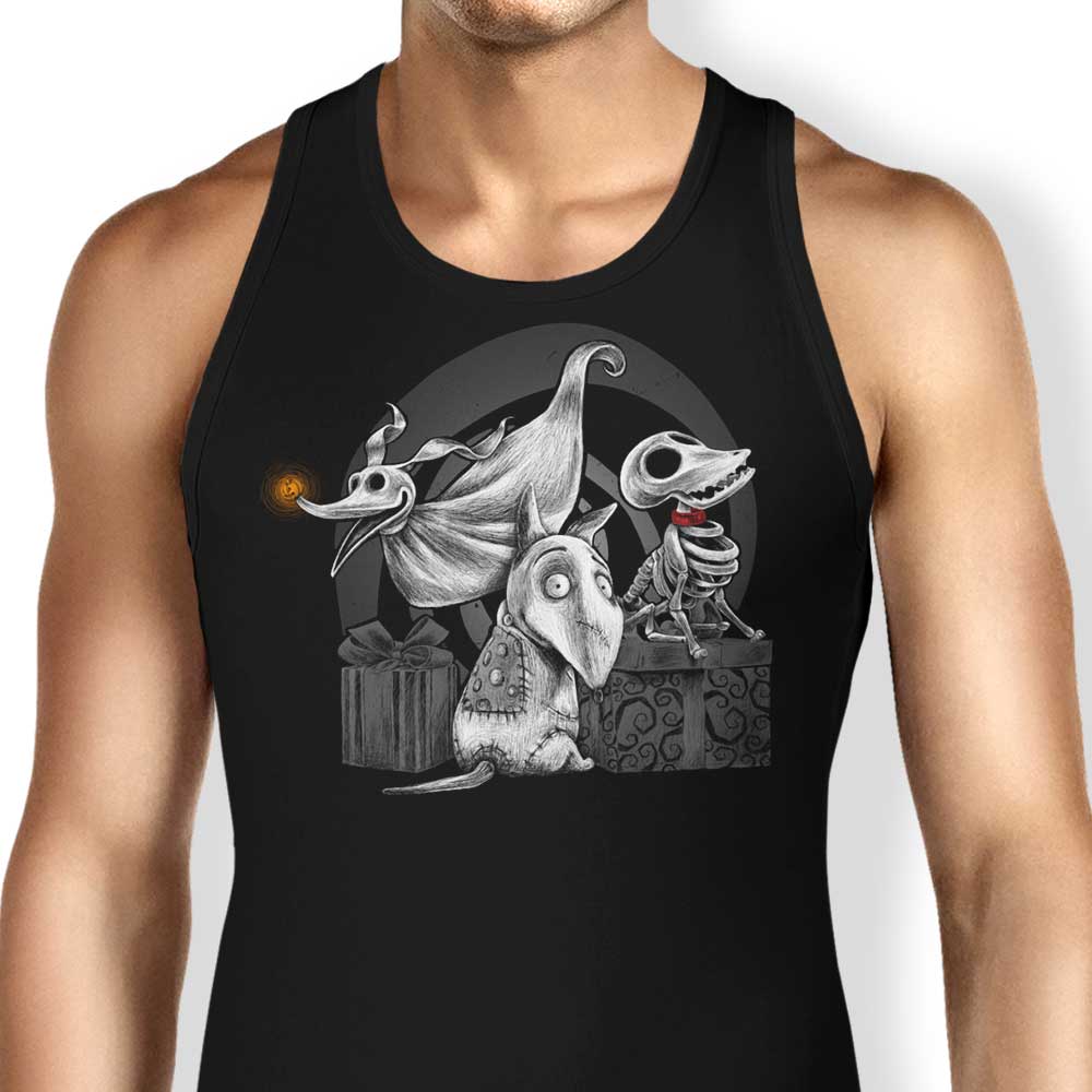 Creepy Dogs Tank Top - Adult & Kids T-Shirts, Sweatshirts & Hoodies apparel design preview 1