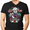 Creepy Xmas Men's V-Neck - Adult & Kids T-Shirts, Sweatshirts & Hoodies apparel design preview 1