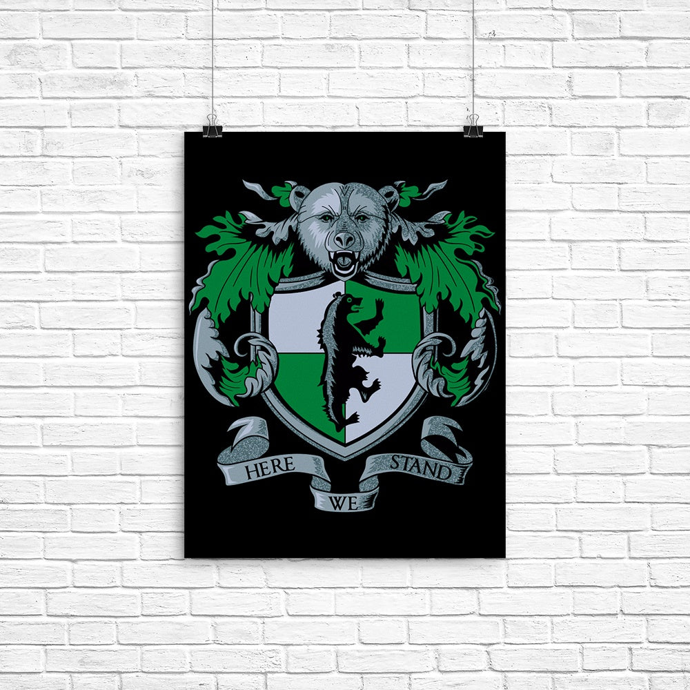 Crest of the Bear Poster - Adult & Kids T-Shirts, Sweatshirts & Hoodies apparel design preview 1