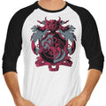 Crest of the Dragon 3/4 Sleeve Raglan - Adult & Kids T-Shirts, Sweatshirts & Hoodies apparel design preview 1
