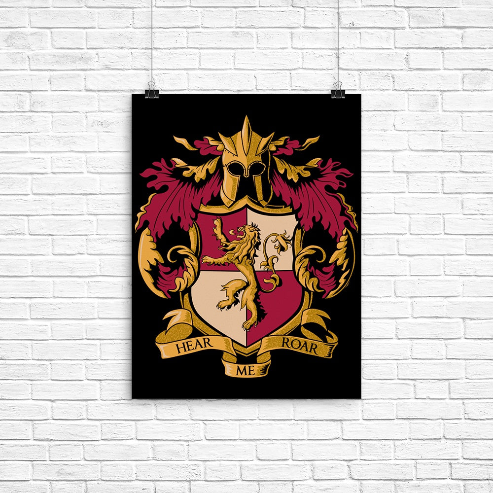 Crest of the Lion Poster - Adult & Kids T-Shirts, Sweatshirts & Hoodies apparel design preview 1