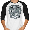 Crest of the Wolf 3/4 Sleeve Raglan - Adult & Kids T-Shirts, Sweatshirts & Hoodies apparel design preview 1