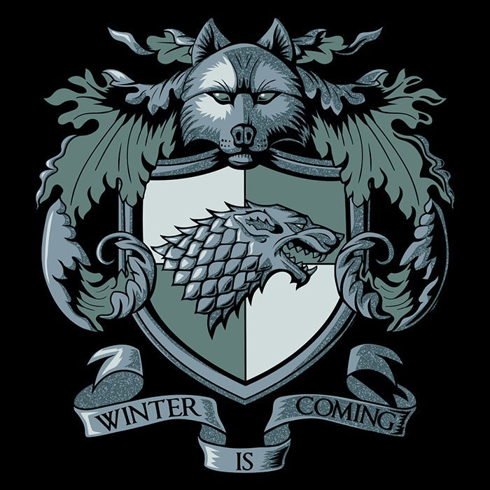 Crest of the Wolf 3/4 Sleeve Raglan - Adult & Kids T-Shirts, Sweatshirts & Hoodies apparel design preview 2