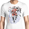 Crimson Dictator Sumi-e Men's Apparel - Adult & Kids T-Shirts, Sweatshirts & Hoodies apparel design preview 1