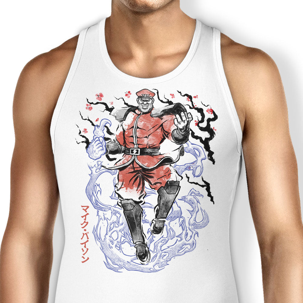 Crimson Dictator Sumi-e Tank Top - Adult & Kids T-Shirts, Sweatshirts & Hoodies apparel design preview 1