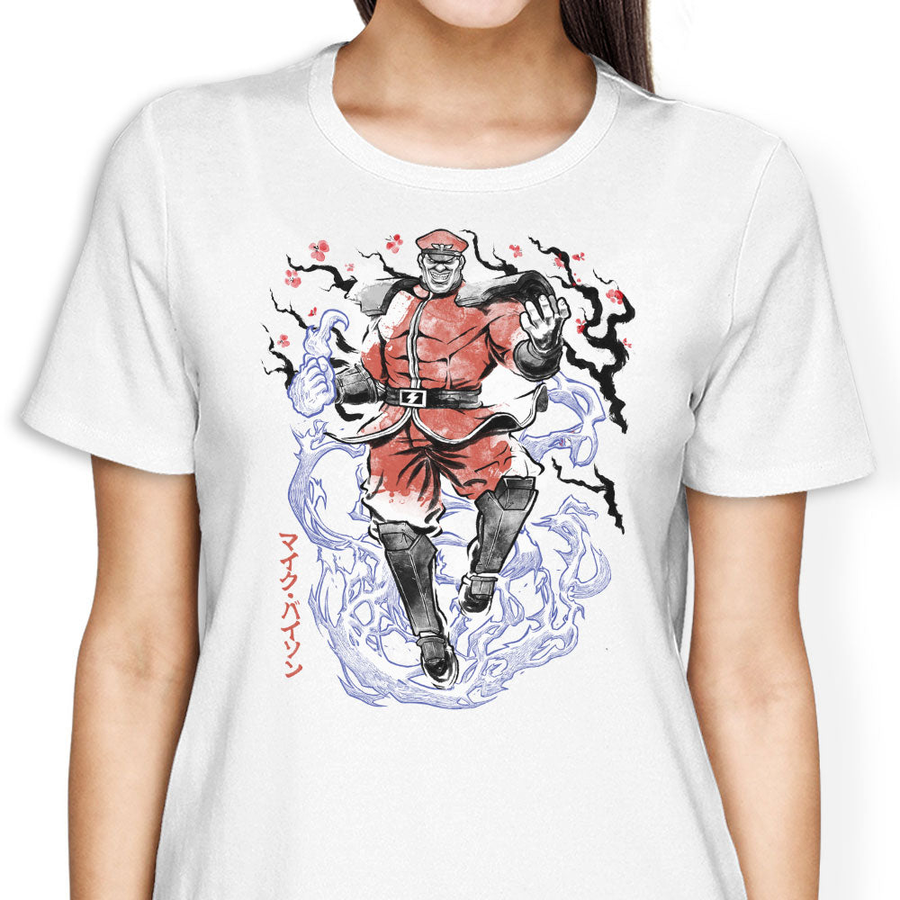 Crimson Dictator Sumi-e Women's Apparel - Adult & Kids T-Shirts, Sweatshirts & Hoodies apparel design preview 1
