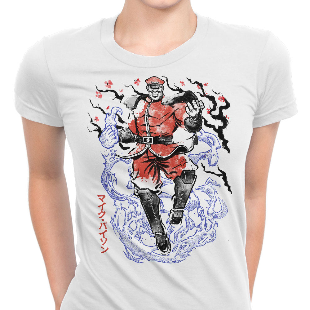 Crimson Dictator Sumi-e Women's Apparel - Adult & Kids T-Shirts, Sweatshirts & Hoodies apparel design preview 2