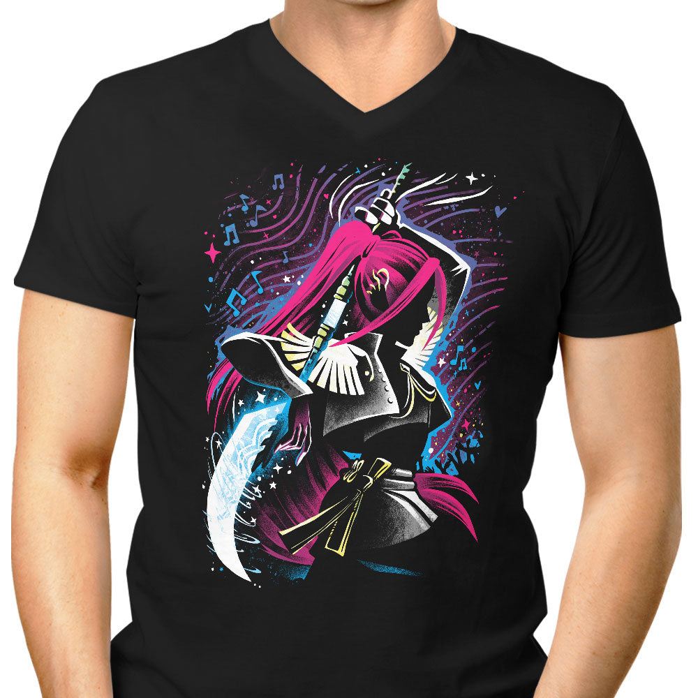 Crimson Moon Men's V-Neck - Adult & Kids T-Shirts, Sweatshirts & Hoodies apparel design preview 1