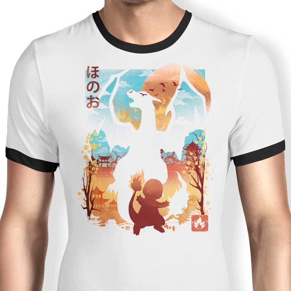 Crimson Sky Ringer - Adult & Kids T-Shirts, Sweatshirts & Hoodies apparel design preview 1