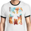 Crimson Sky Ringer - Adult & Kids T-Shirts, Sweatshirts & Hoodies apparel design preview 1
