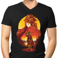 Crimson Sunset Men's V-Neck - Adult & Kids T-Shirts, Sweatshirts & Hoodies apparel design preview 1