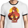 Crimson Sunset Ringer - Adult & Kids T-Shirts, Sweatshirts & Hoodies apparel design preview 1