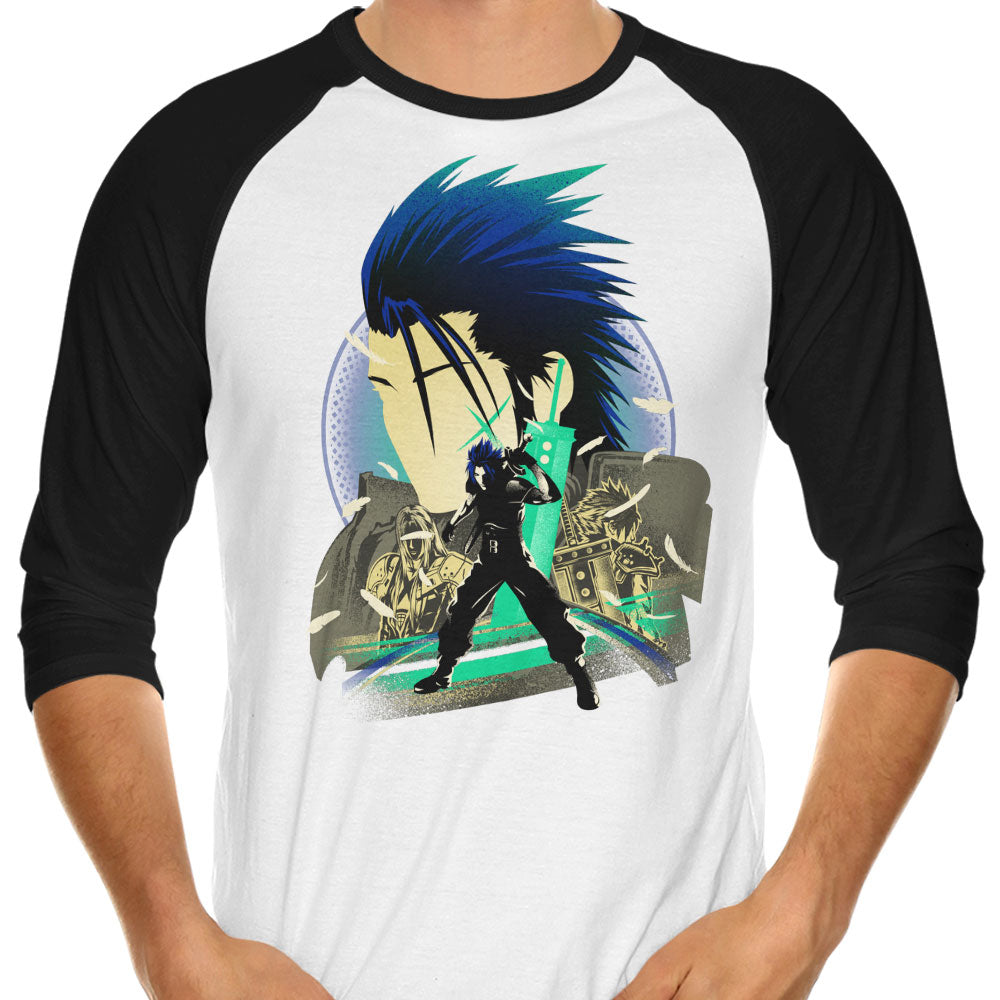 Crisis Silhouette 3/4 Sleeve Raglan - Adult & Kids T-Shirts, Sweatshirts & Hoodies apparel design preview 1