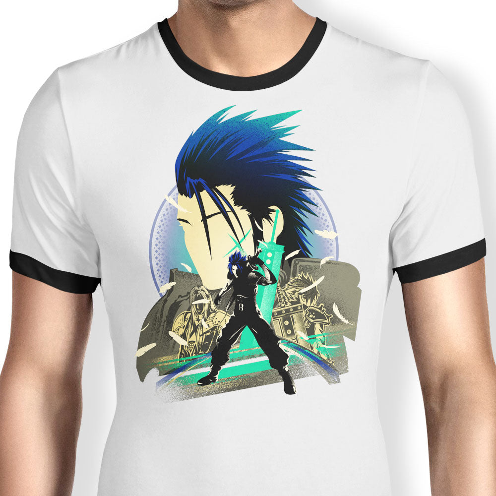 Crisis Silhouette Ringer - Adult & Kids T-Shirts, Sweatshirts & Hoodies apparel design preview 1