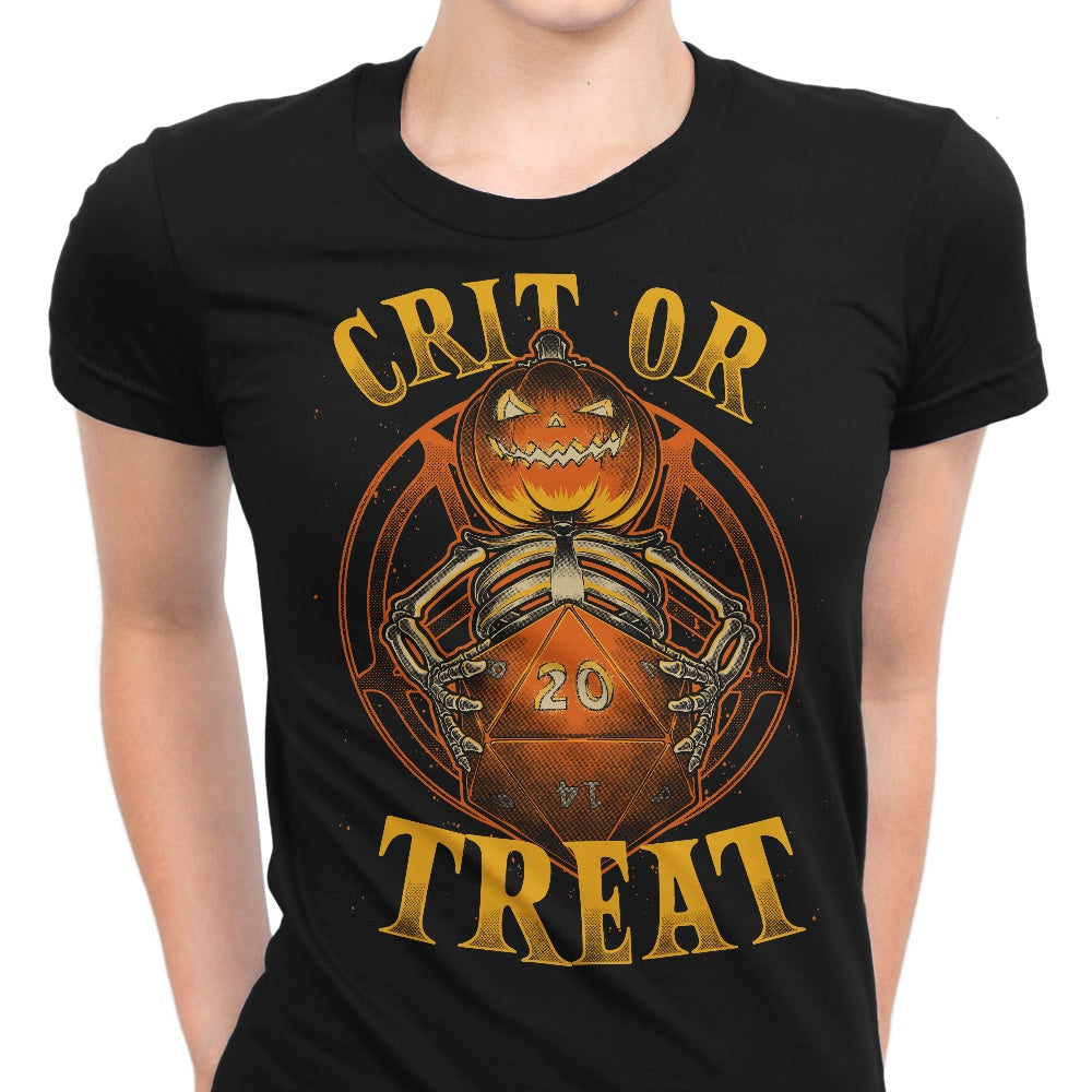Crit or Treat Women's Apparel - Adult & Kids T-Shirts, Sweatshirts & Hoodies apparel design preview 1