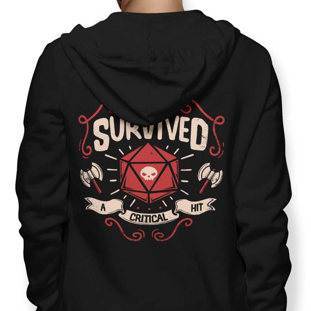Critical Hit Survivor - Adult & Kids T-Shirts, Sweatshirts & Hoodies apparel design preview 1