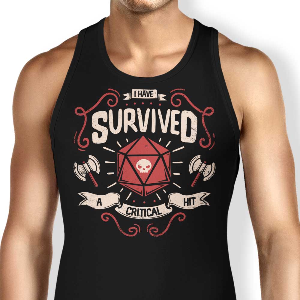 Critical Hit Survivor Tank Top - Adult & Kids T-Shirts, Sweatshirts & Hoodies apparel design preview 1