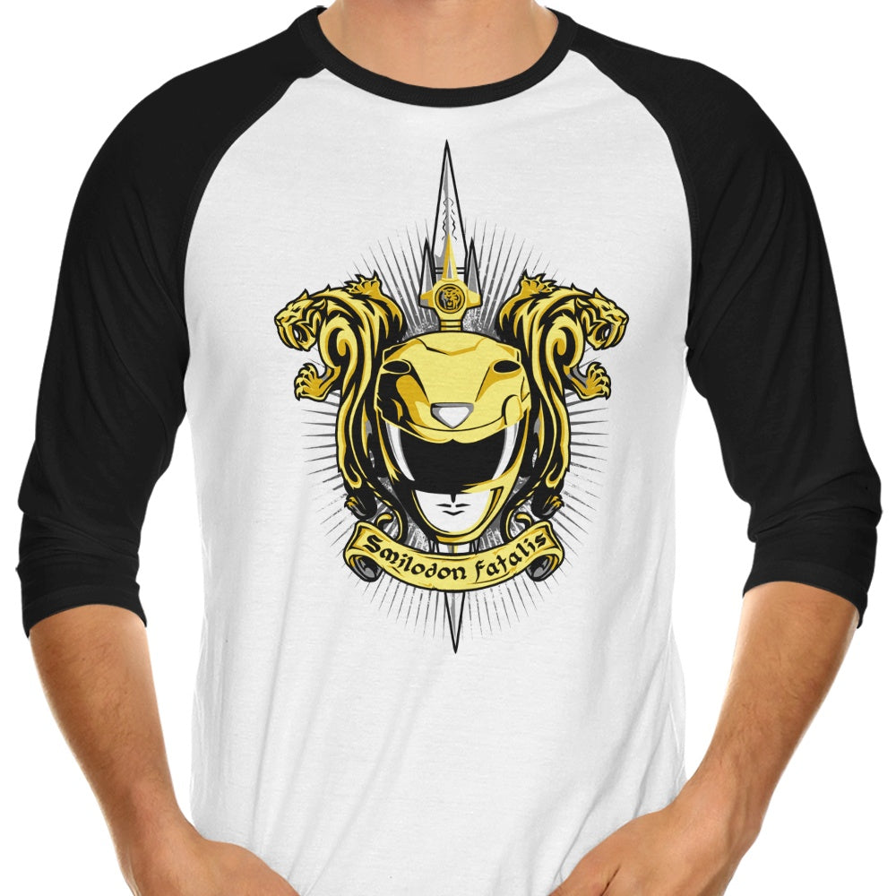 Croceus Smilodon Fatalis 3/4 Sleeve Raglan - Adult & Kids T-Shirts, Sweatshirts & Hoodies apparel design preview 1