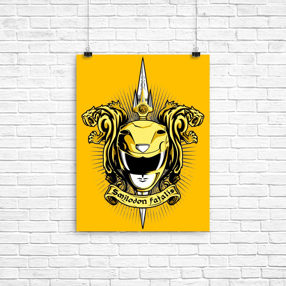 Croceus Smilodon Fatalis Poster - Adult & Kids T-Shirts, Sweatshirts & Hoodies apparel design preview 1