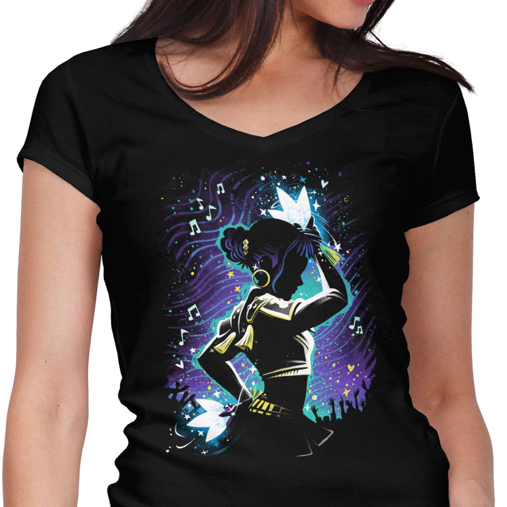 Crowned Idol Women's V-Neck - Adult & Kids T-Shirts, Sweatshirts & Hoodies apparel design preview 1