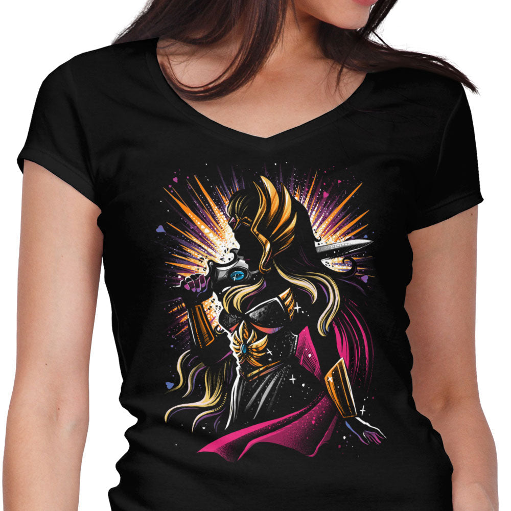 Crowned in Light Women's V-Neck - Adult & Kids T-Shirts, Sweatshirts & Hoodies apparel design preview 1