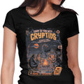 Cryptids Camp Women's V-Neck - Adult & Kids T-Shirts, Sweatshirts & Hoodies apparel design preview 1