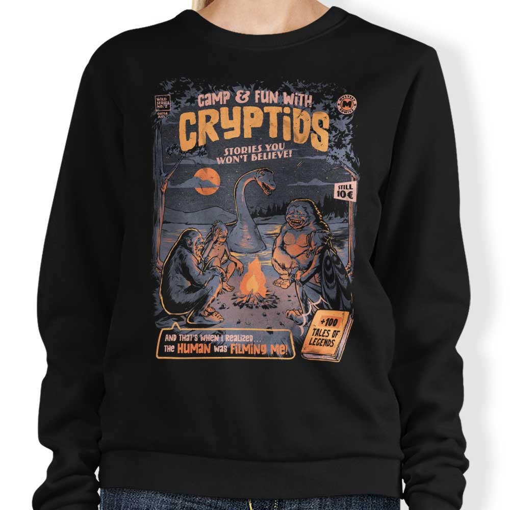 Cryptids Camp - Adult & Kids T-Shirts, Sweatshirts & Hoodies apparel design preview 1