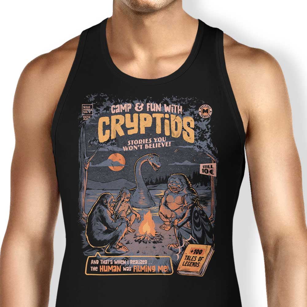 Cryptids Camp Tank Top - Adult & Kids T-Shirts, Sweatshirts & Hoodies apparel design preview 1