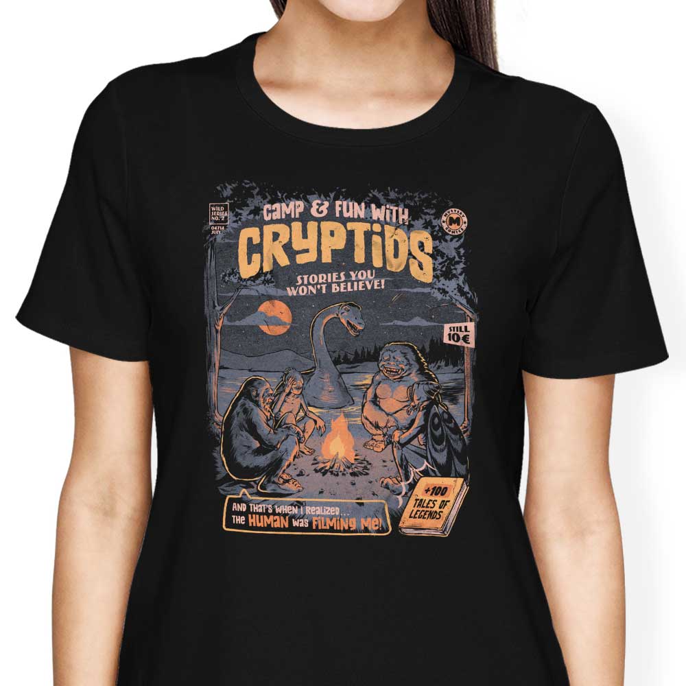 Cryptids Camp Women's Apparel - Adult & Kids T-Shirts, Sweatshirts & Hoodies apparel design preview 1