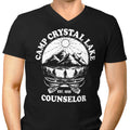 Crystal Lake Counselor Men's V-Neck - Adult & Kids T-Shirts, Sweatshirts & Hoodies apparel design preview 1