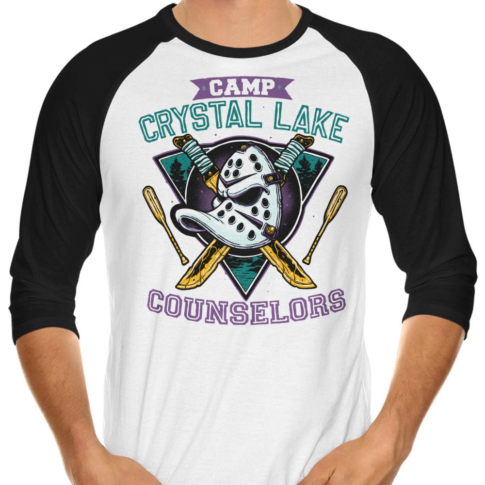 Crystal Lake Ducks 3/4 Sleeve Raglan - Adult & Kids T-Shirts, Sweatshirts & Hoodies apparel design preview 1