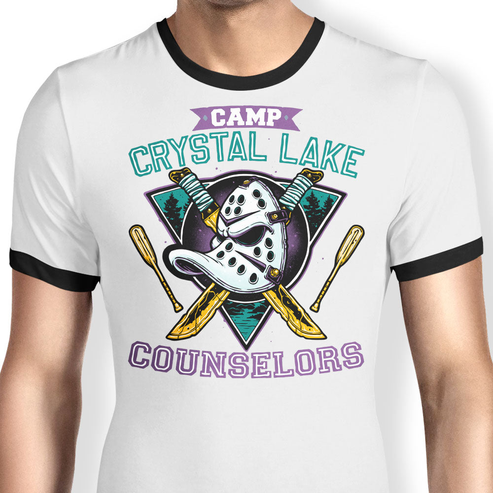 Crystal Lake Ducks Ringer - Adult & Kids T-Shirts, Sweatshirts & Hoodies apparel design preview 1