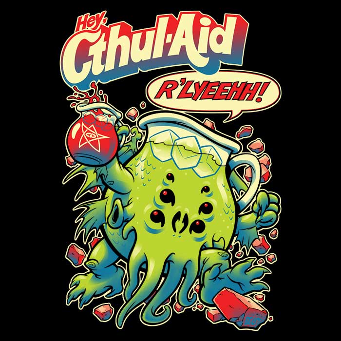 Cthul-Aid Men's Apparel - Adult & Kids T-Shirts, Sweatshirts & Hoodies apparel design preview 2