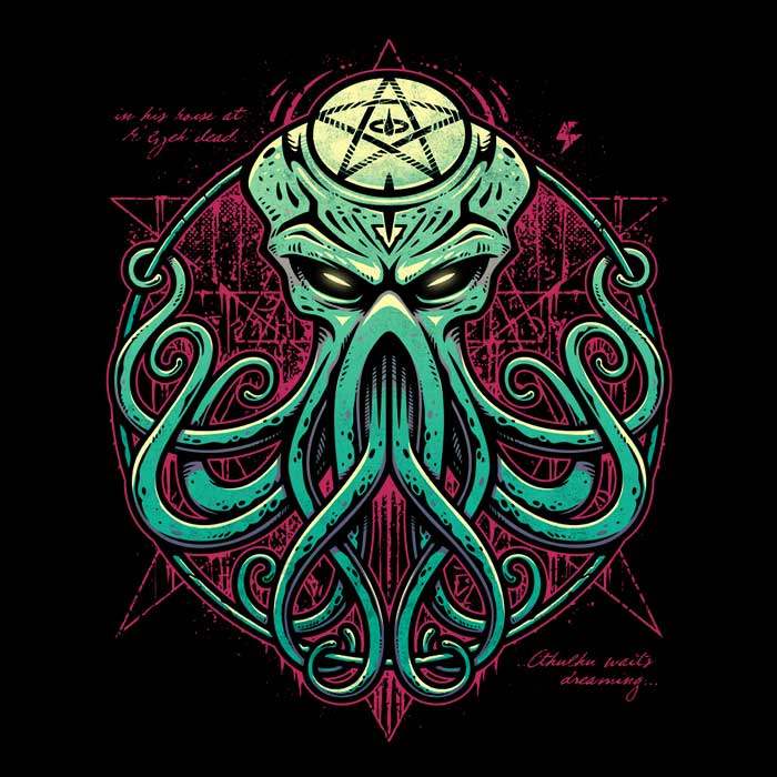 Cthulhu Awakens Women's Apparel - Adult & Kids T-Shirts, Sweatshirts & Hoodies apparel design preview 2