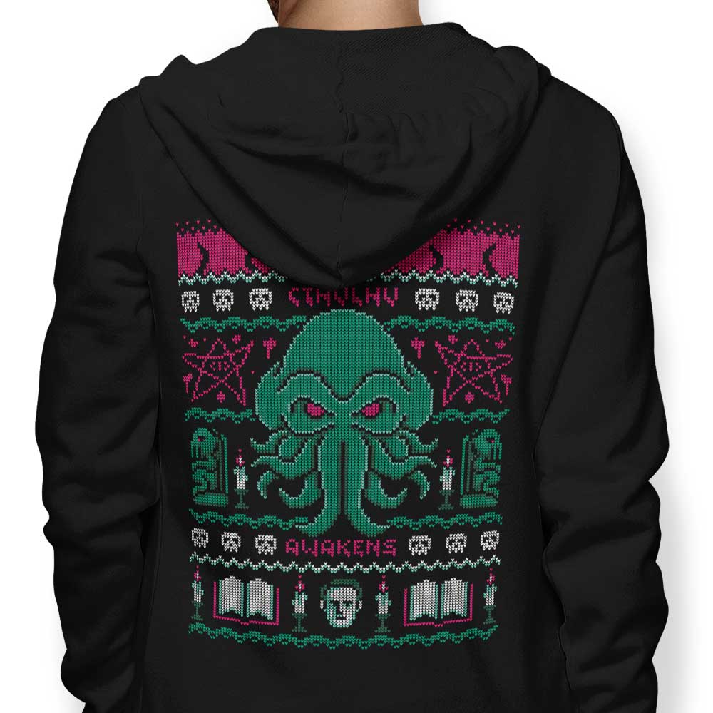Cthulhu Awakens Sweater - Adult & Kids T-Shirts, Sweatshirts & Hoodies apparel design preview 1