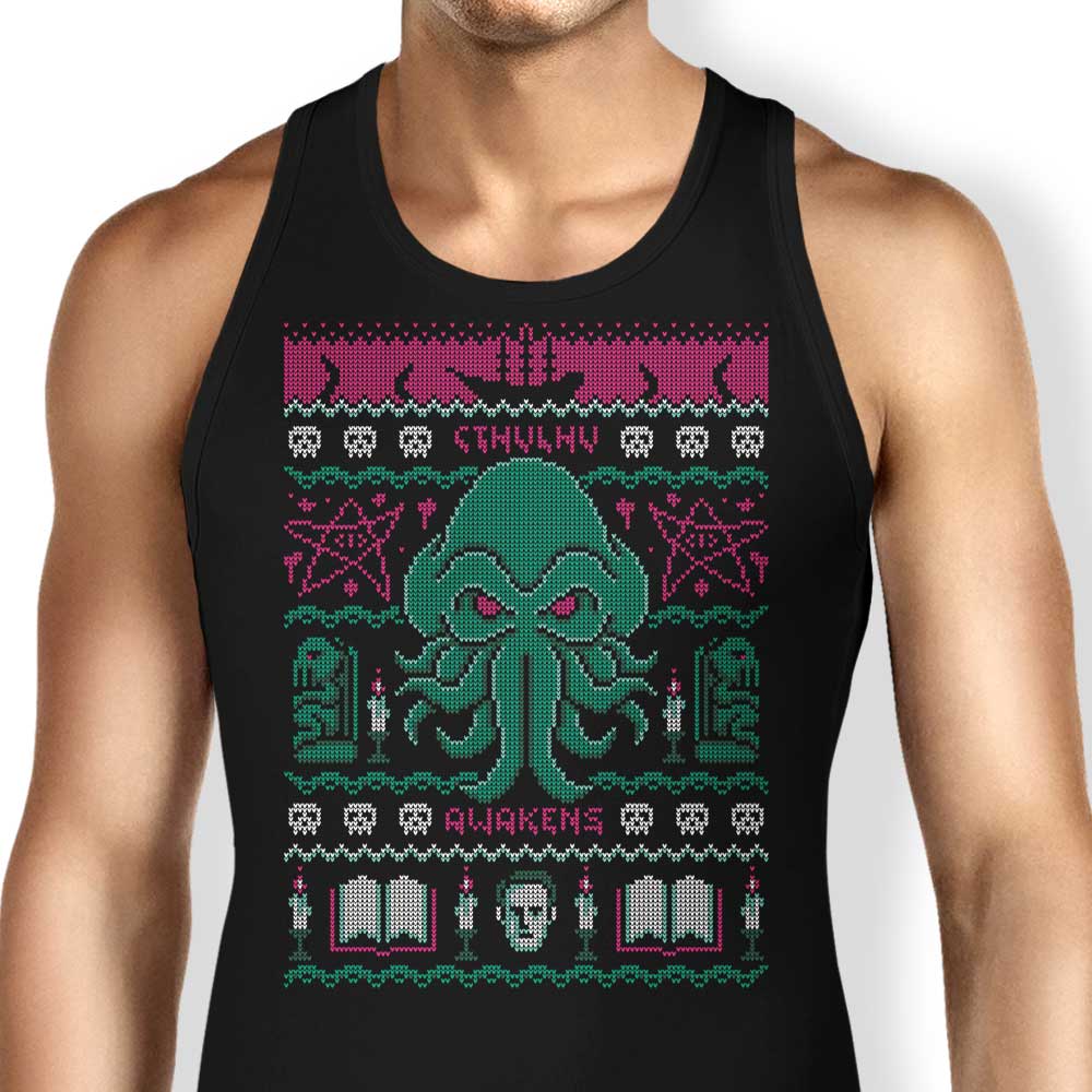 Cthulhu Awakens Sweater Tank Top - Adult & Kids T-Shirts, Sweatshirts & Hoodies apparel design preview 1