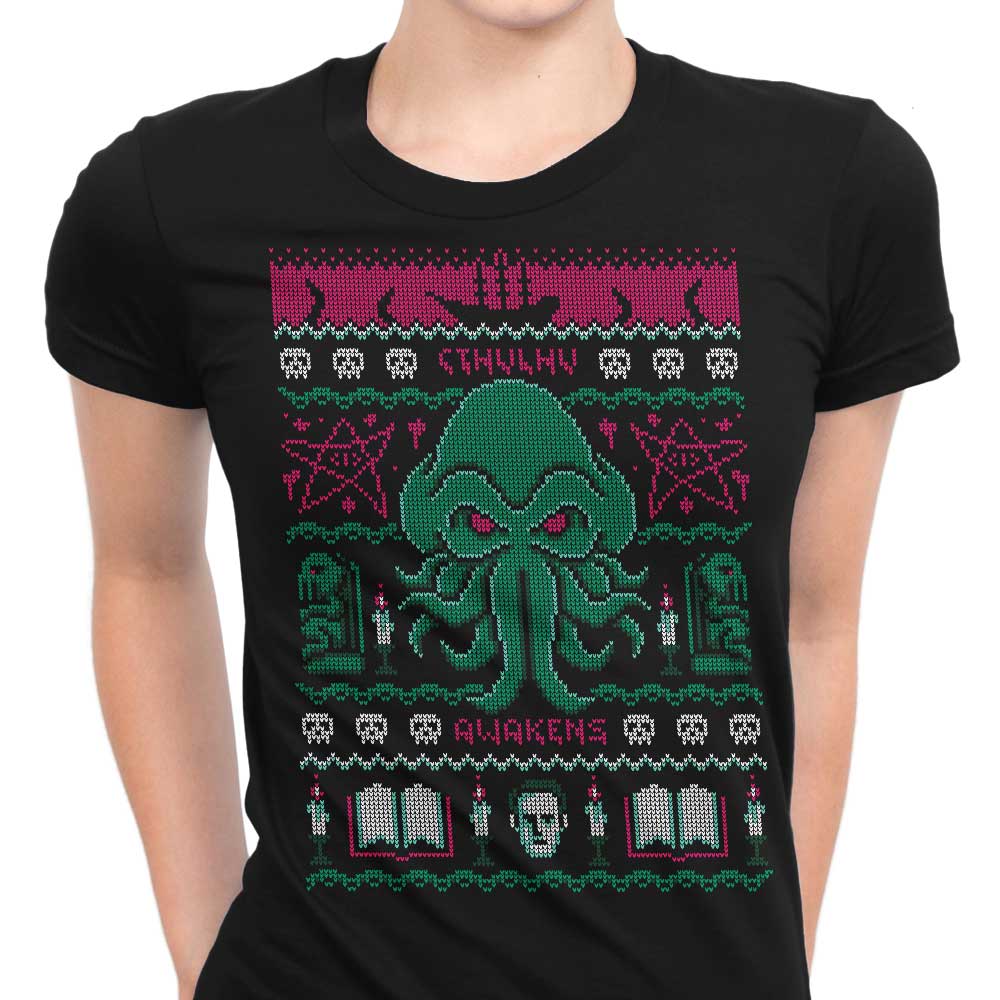 Cthulhu Awakens Sweater Women's Apparel - Adult & Kids T-Shirts, Sweatshirts & Hoodies apparel design preview 1