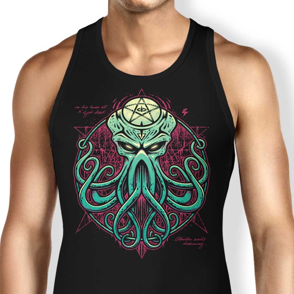 Cthulhu Awakens Tank Top - Adult & Kids T-Shirts, Sweatshirts & Hoodies apparel design preview 1