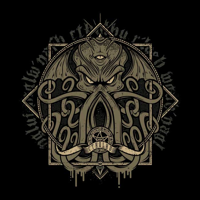 Cthulhumicon - Adult & Kids T-Shirts, Sweatshirts & Hoodies apparel design preview 2