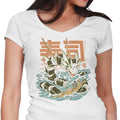 Cucumber Sushi Dragon Women's V-Neck - Adult & Kids T-Shirts, Sweatshirts & Hoodies apparel design preview 1
