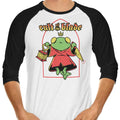 Cult of the Blade 3/4 Sleeve Raglan - Adult & Kids T-Shirts, Sweatshirts & Hoodies apparel design preview 1