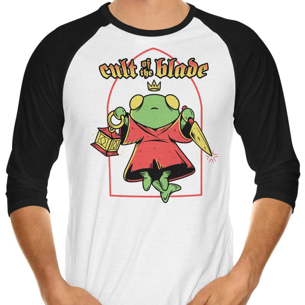 Cult of the Blade 3/4 Sleeve Raglan - Adult & Kids T-Shirts, Sweatshirts & Hoodies apparel design preview 1