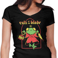 Cult of the Blade Women's V-Neck - Adult & Kids T-Shirts, Sweatshirts & Hoodies apparel design preview 1