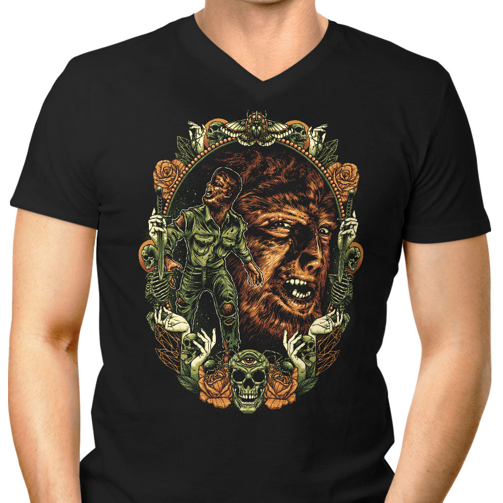 Curse of the Moon Men's V-Neck - Adult & Kids T-Shirts, Sweatshirts & Hoodies apparel design preview 1