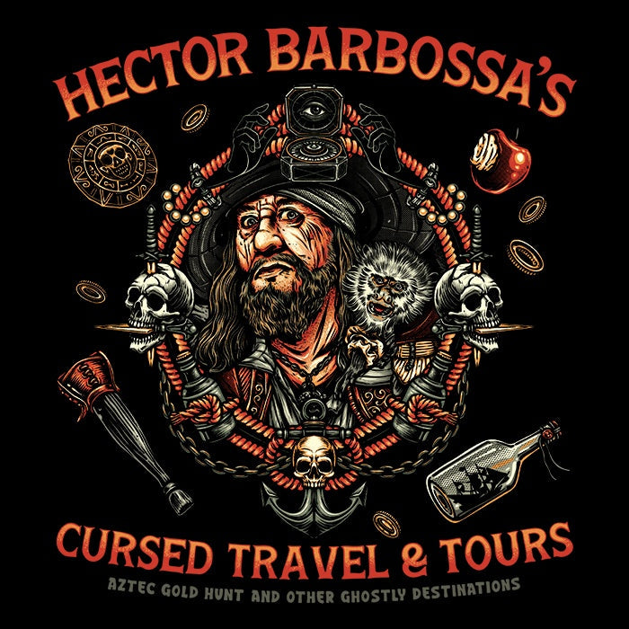 Cursed Travel and Tours Men's Apparel - Adult & Kids T-Shirts, Sweatshirts & Hoodies apparel design preview 2